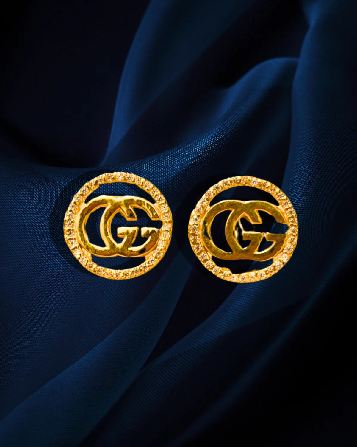 22 KT Gold Gucci Designer Studs (D52)