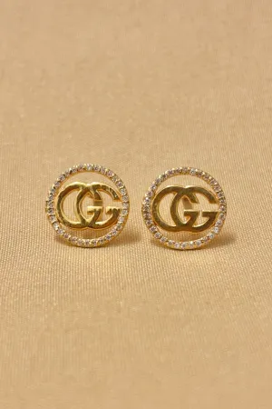 22 KT Gold Gucci Designer Studs (D52)