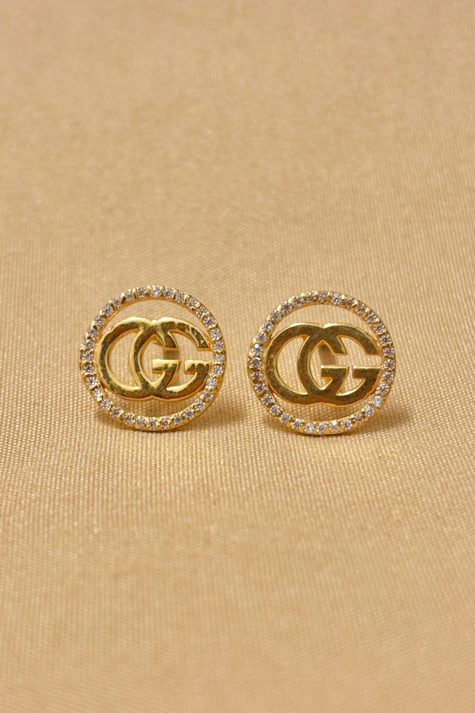 22 KT Gold Gucci Designer Studs (D52)
