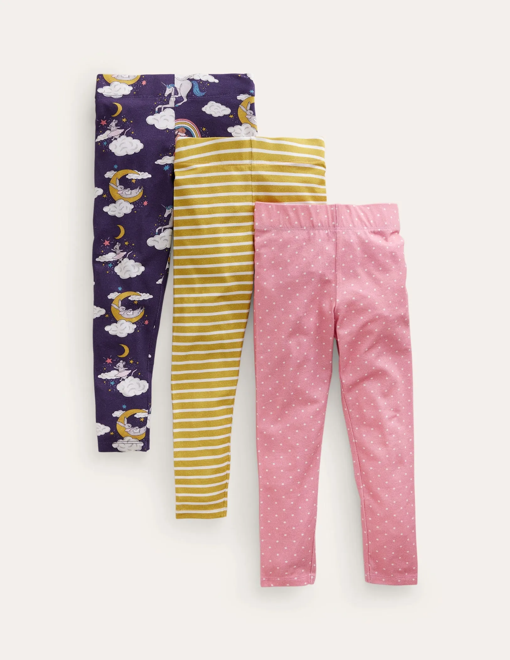 3-Pack Leggings-College Navy Magical Sky