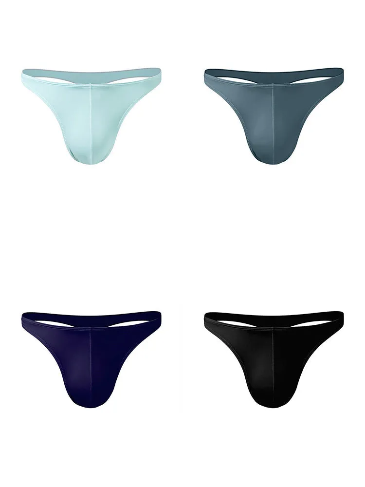 4 Pack Men's Sexy Pouch T-Back Thongs