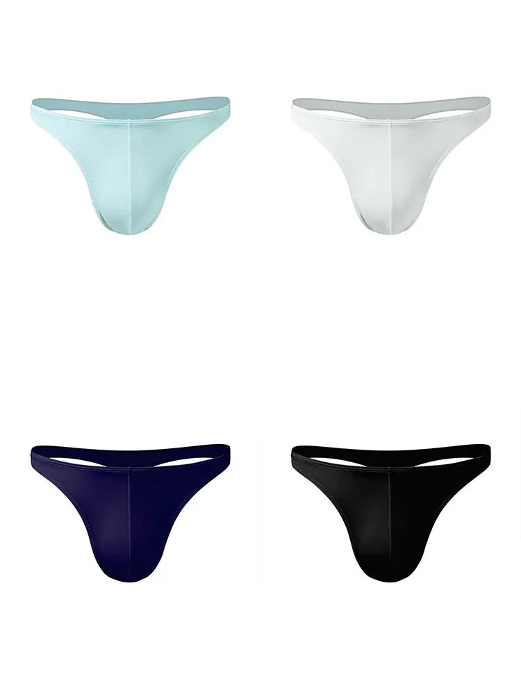4 Pack Men's Sexy Pouch T-Back Thongs