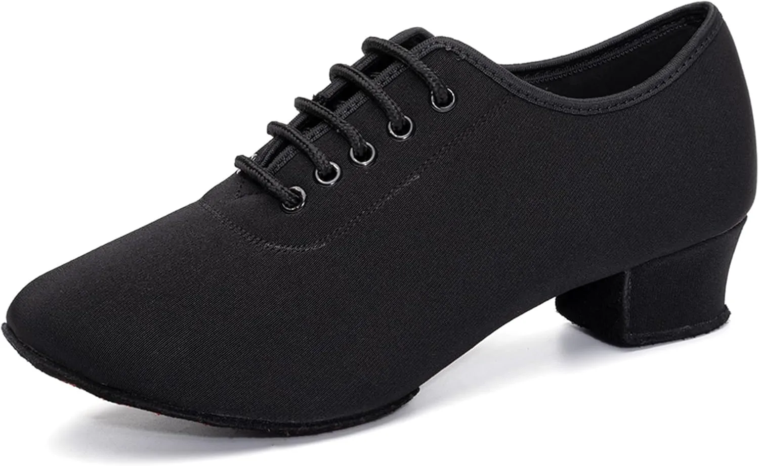 AOQUNFS Women's Latin Dance Shoes Ballroom Salsa Split-Sole Rhythm Teaching Professional Practice Dance Shoes,NJB-3.5,Black,US 7