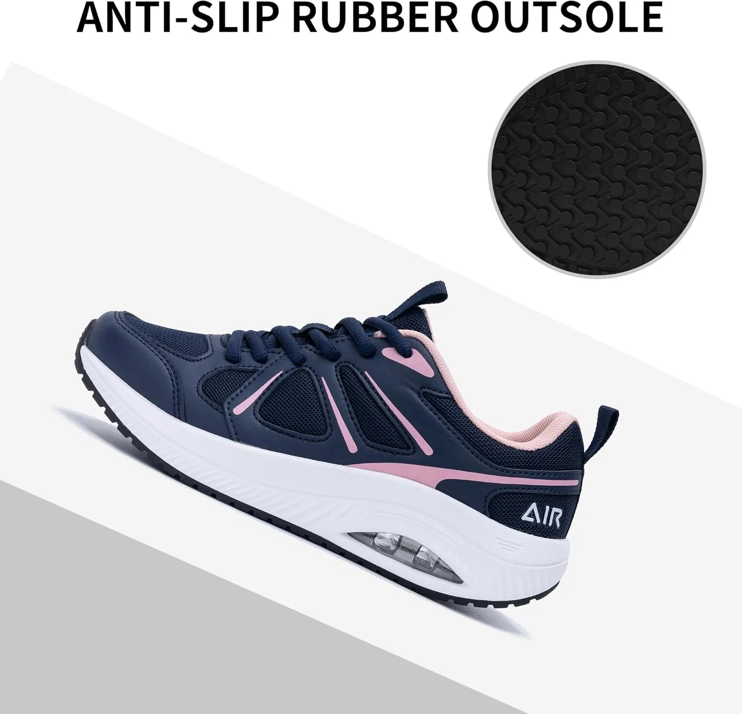 AOV Women Arch Support Walking Shoes Orthotic Sneakers for Plantar Fasciitis Foot and Heel Pain Relief Tennis Shoes, Size 5.5-11