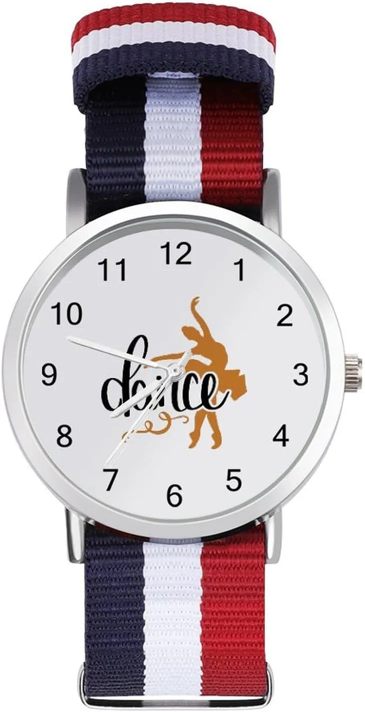 Ballet Dance Girl Casual Wrist Watches for Men Women Simple Large Face Watch Running Workout Work, style