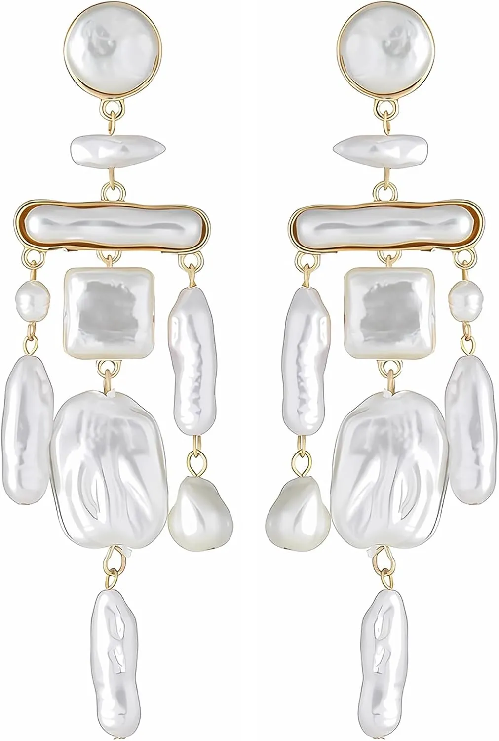 Baroque Tassel Earrings Dangle Earrings Christmas Jewelry Gifts for Women, Gold