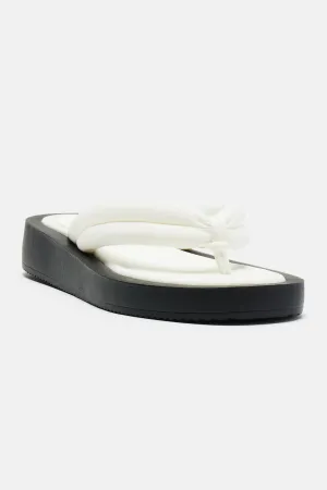 Bethany Flip Flops - White