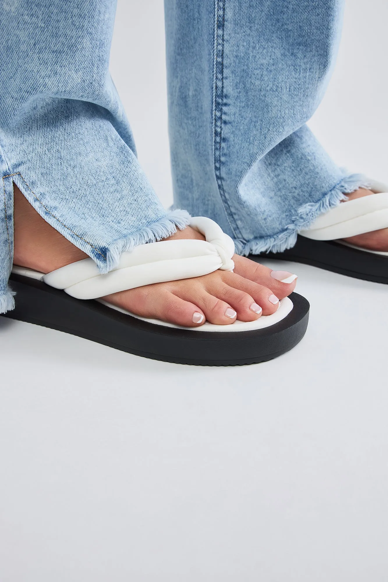 Bethany Flip Flops - White
