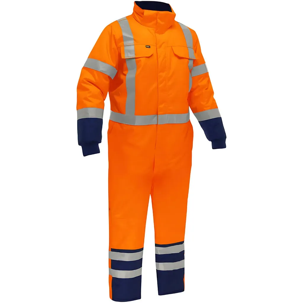 Bisley 344M6453X-ORNV/S ANSI Type R Class 3 Extreme Cold Coverall with X-Back