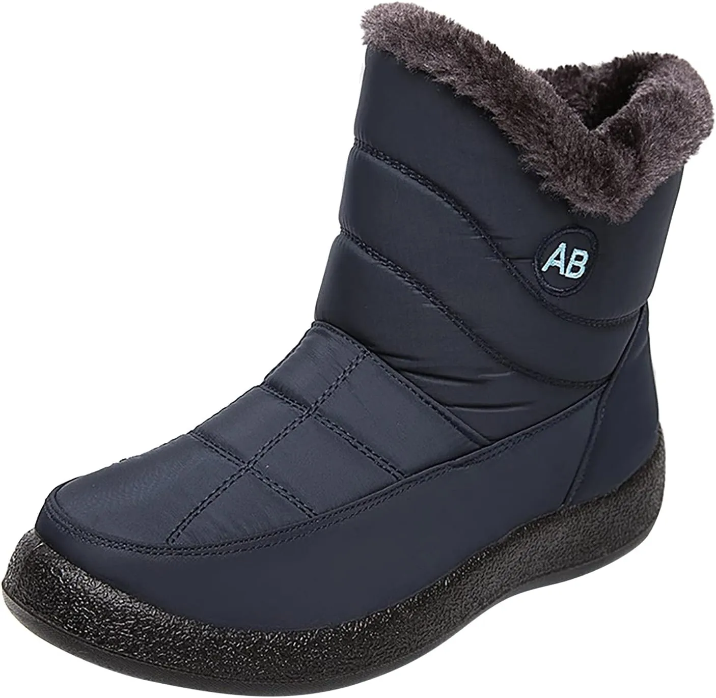 Black Winter Boots for Women Wide Calf Womens Waterproof Winter Boots Size 8 Womens Tall Snow Boots Size 9 Tall Snow Boots Waterproof Snow Shoes for Women Cute
