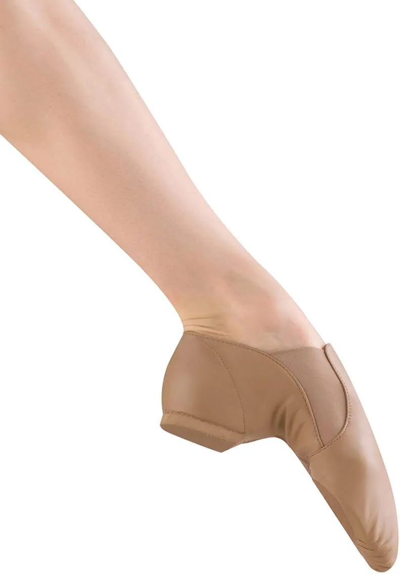 Bloch Dance Women's Elasta Bootie Leather and Elastic Split Sole Jazz Shoe