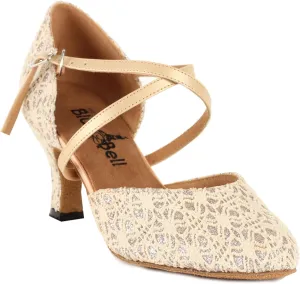 BlueBell Shoes Handmade Women's Ballroom Salsa Wedding Competition Dance Shoes The Brannan 2.5" Heel