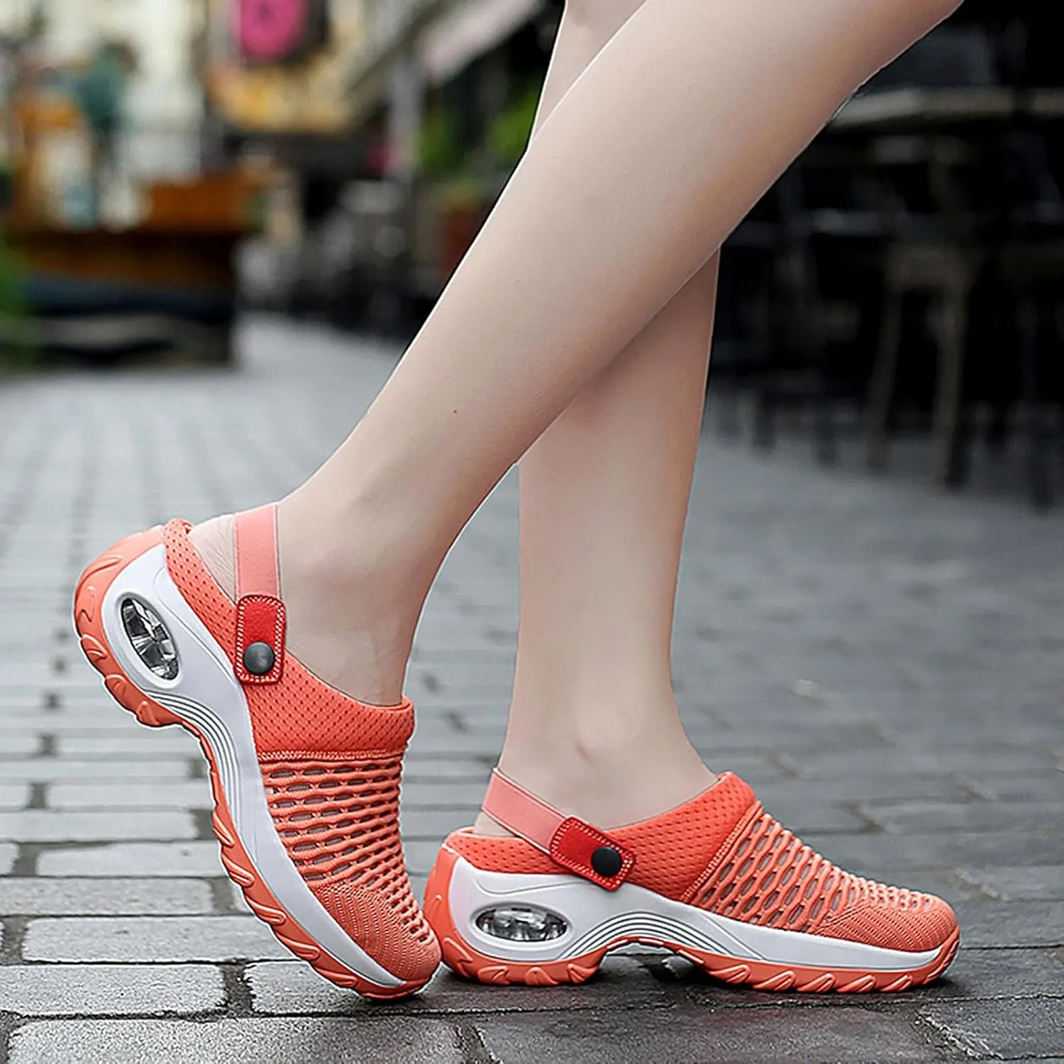Cathalem Orthopedic Clogs for Women, Women's Orthopedic Clogs with Air Cushion Support to Reduce Back and Knee Pressure