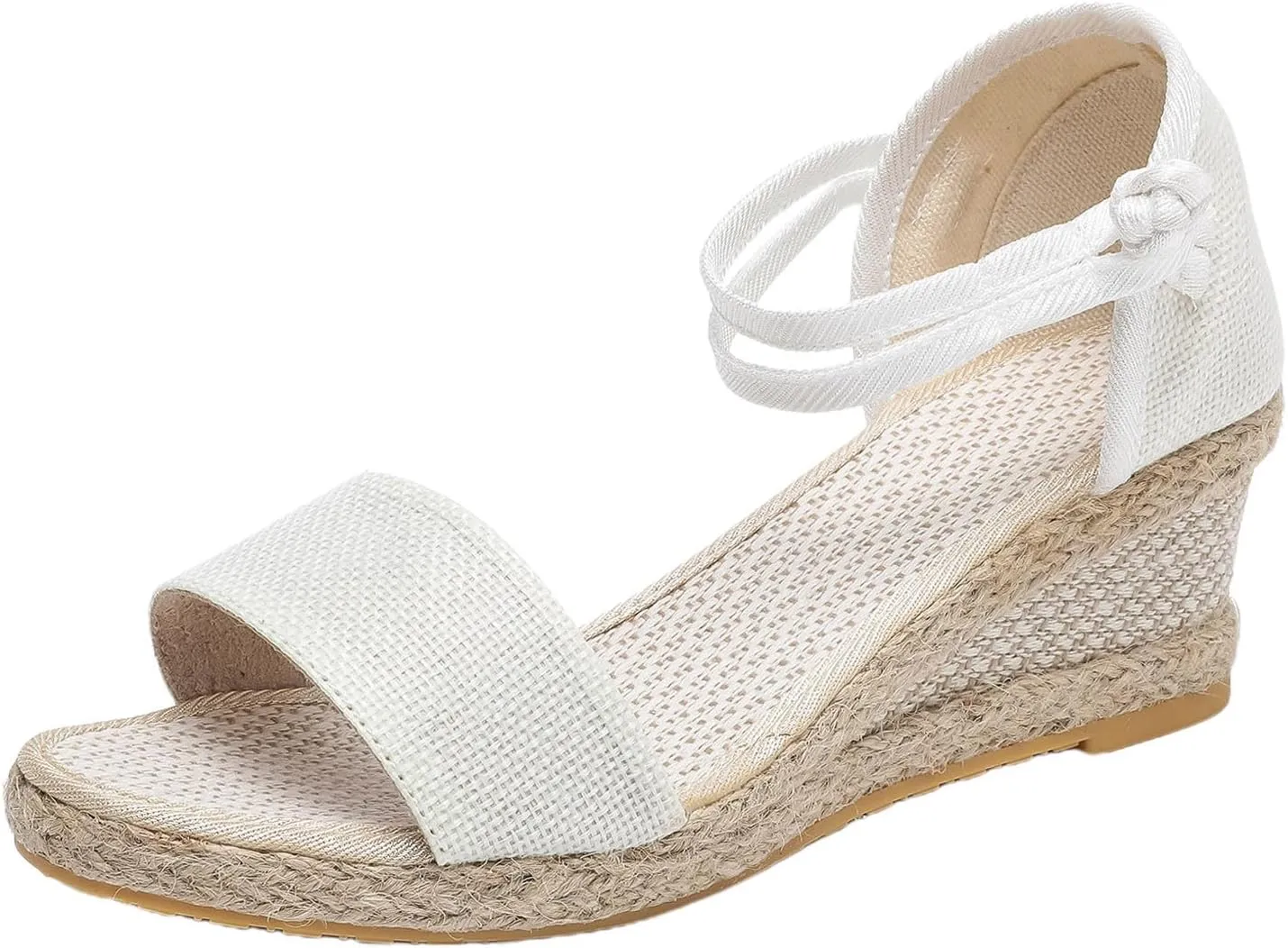 Cathalem Wedge Sandals for Women, Women's Ankle Strap Closed Toe Heels Sandals Casual Platform Buckle Strap Breathable Summer Sandals
