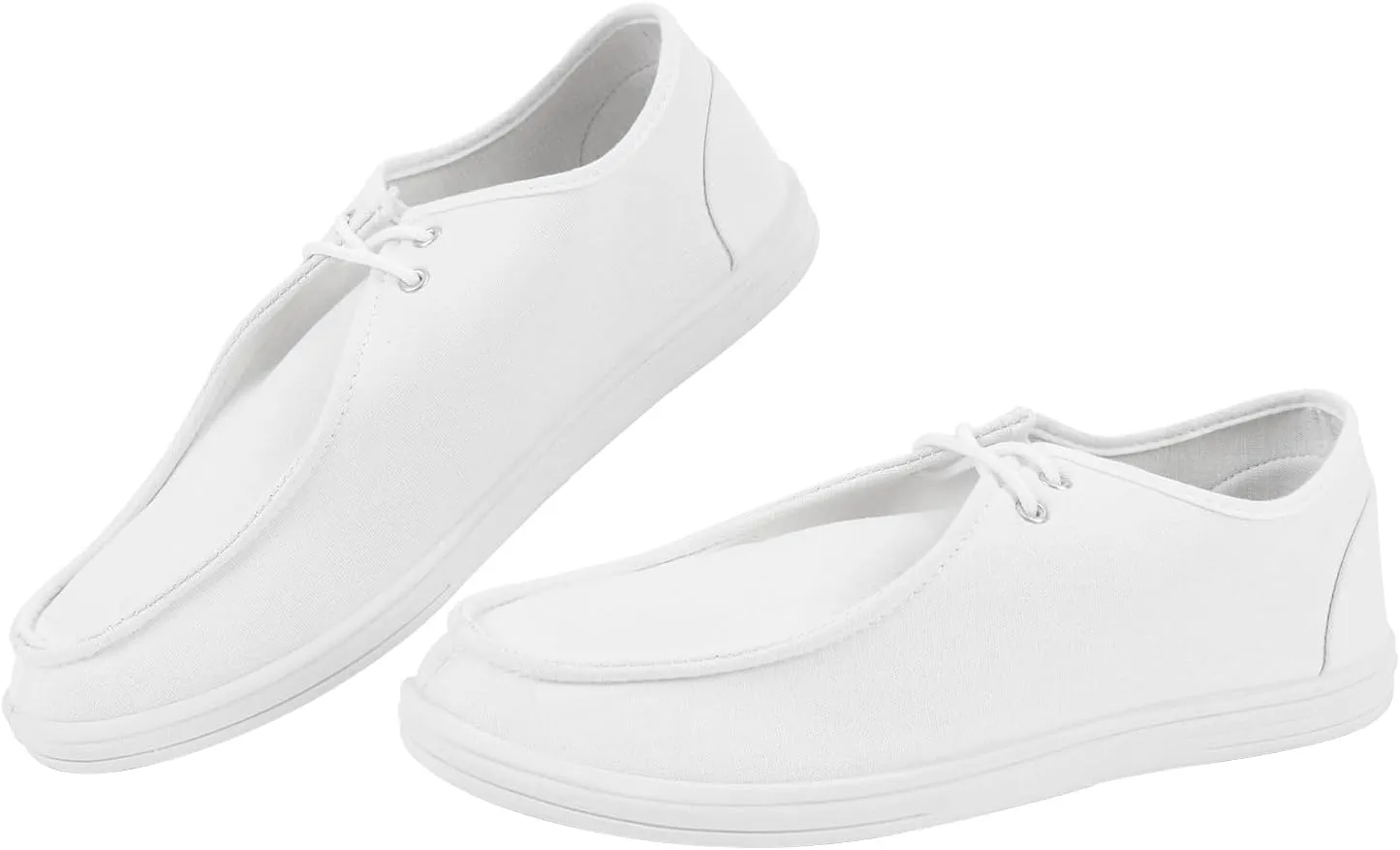 CHIN??MOON Men's Slip On Loafers Walking Driving Business Casual Shoes Lace Up Canvas Footwear