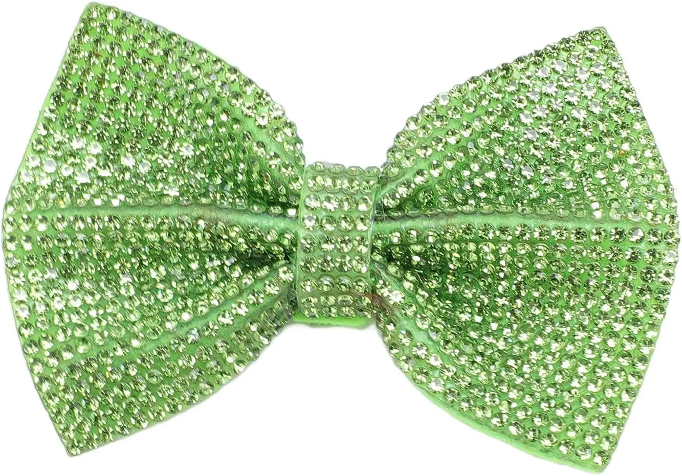 Crystal Rhinestone Bow Accessory for Hairpin Phone Case with Exquisite Craftsmanship Suitable for Shoe and Bag Decoration (Green)