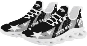 Custom Men's Sneakers Basketball Name & Number Breathable Fan Gift for Men Women Athletic Gym Slip-on Shoes Personalized White Black