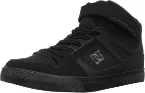 DC boys Pure High-top Ev Skate Shoe, Black/Black/Black, 3 Little Kid US