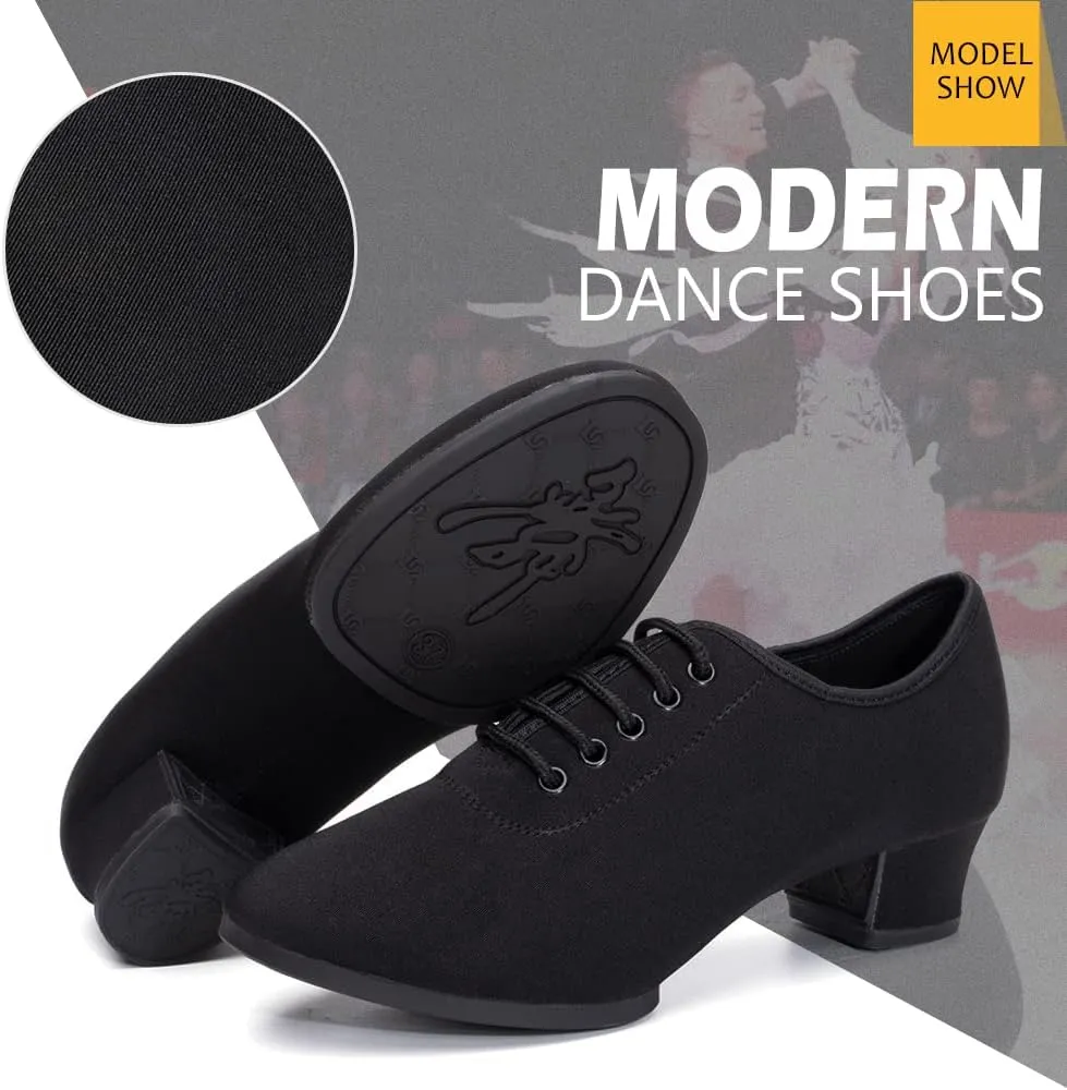 DKZSYIM Men and Women's Boost Dance Sneaker Modern Jazz Ballroom Performance Dance-Sneakers Sports Shoes,Model LHD-NJB