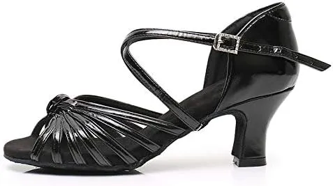 DKZSYIM Women's Latin Dance Shoes Ballroom Performance Shoes,Model NU-WZJ-CL