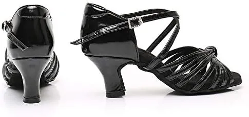 DKZSYIM Women's Latin Dance Shoes Ballroom Performance Shoes,Model NU-WZJ-CL