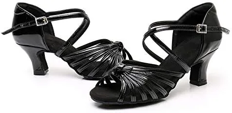 DKZSYIM Women's Latin Dance Shoes Ballroom Performance Shoes,Model NU-WZJ-CL