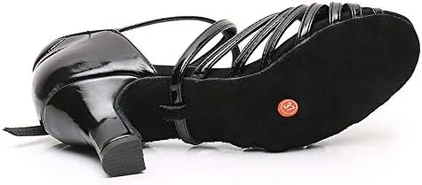 DKZSYIM Women's Latin Dance Shoes Ballroom Performance Shoes,Model NU-WZJ-CL