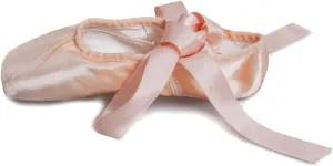 DKZSYIM Women's&Girls Pink Ballet Pointe Shoes with Ribbon Ballet Dance Toe Shoes Ballroom Performance Shoes,Model ZJBL