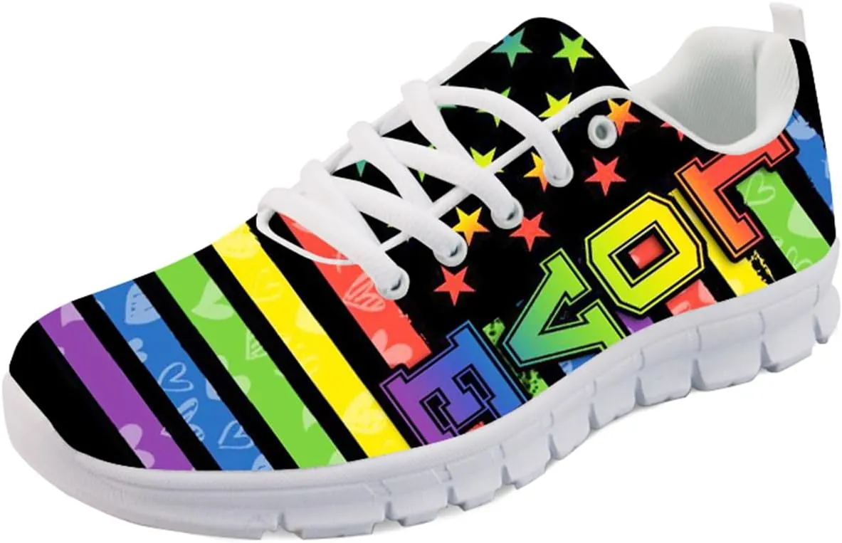 Forchrinse Spiral Tie Dye Print Running Shoe for Men/Women,Lightweight Fashion Sneakers Road Walking Shoes