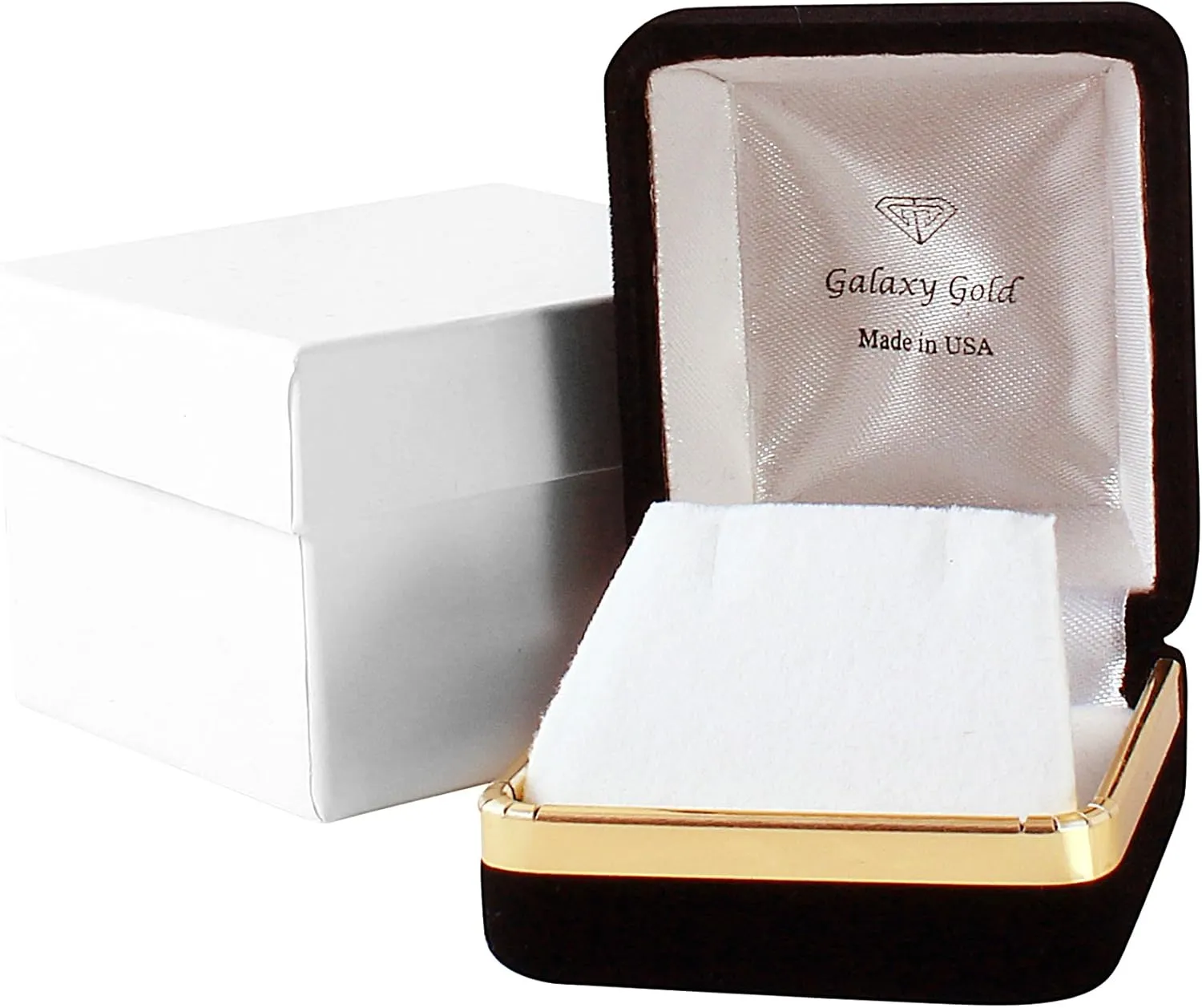 Galaxy Gold GG 14k Solid Gold Diamonds Stud Earring with Dangling Checkerboard Cut Round Rose Quartz