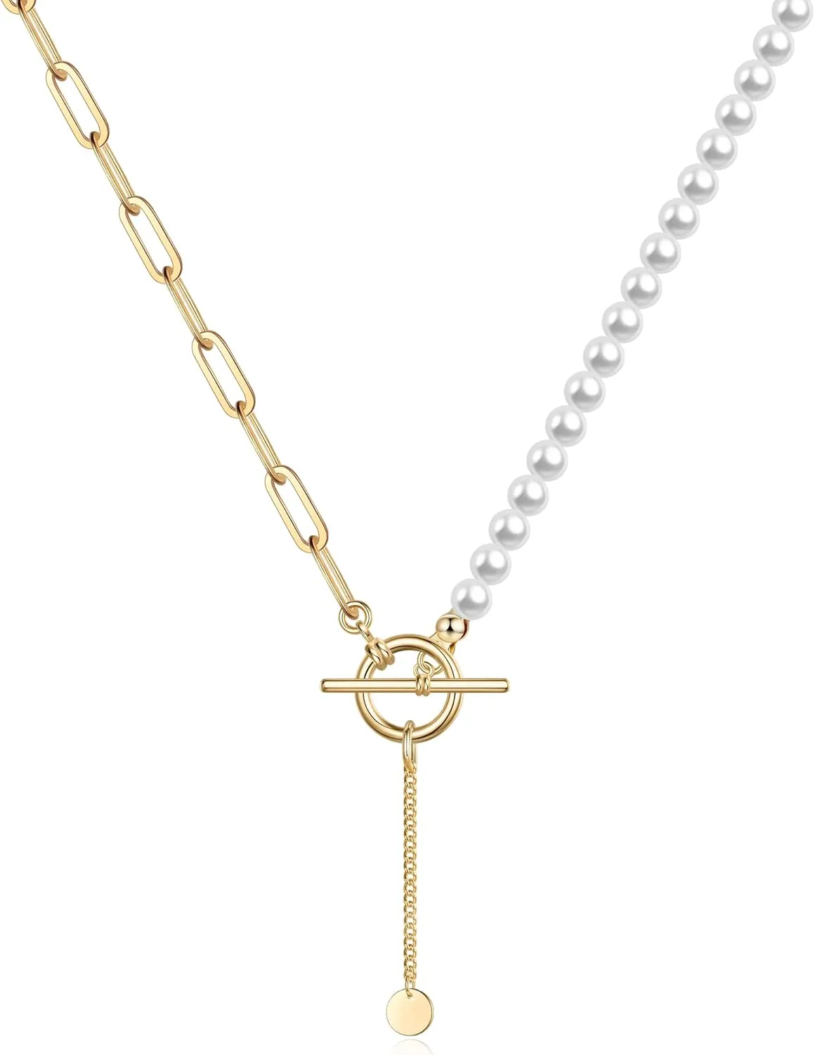 Gold Layered Necklaces for Women, 14K Gold Plated Vintage Evil Eye Queen Elizabeth Bee Sun and Moon Medallion Necklace Retro Choker Chain Link Necklace Gold Layered Necklaces for Women Jewelry
