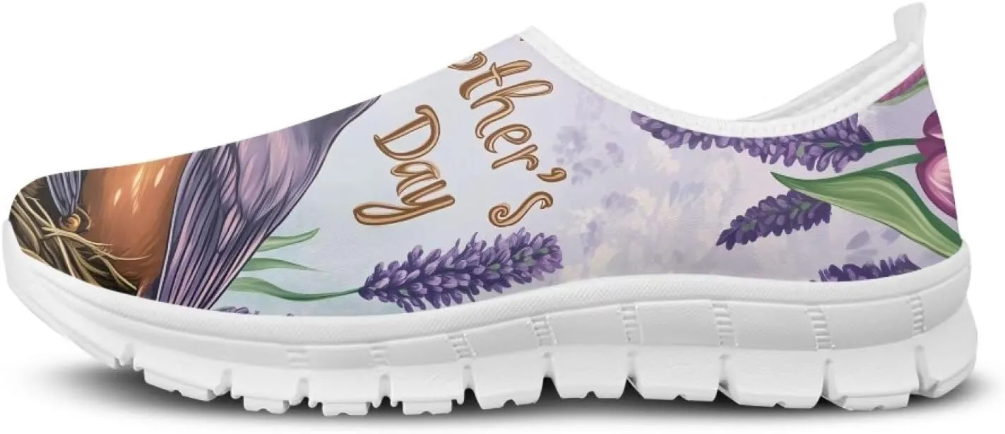 GOSTONG Women's Slip On Loafers Low Top Soft Casual Travel Walking Shoes from Daughter Son for Mom Grandma White Size 5.5-11.5