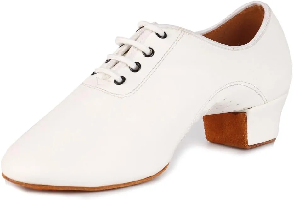 HIPPOSEUS Boys/Men lace-up Dance ShoesBallroom Dance Shoes for Latin Tango Salsa Kids Low Heel Dance Performence Shoes