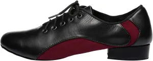 HIPPOSEUS Men's Lace-up Latin Dance Shoes Split Sole Ballroom Social Dance Performance Shoes,Model L344