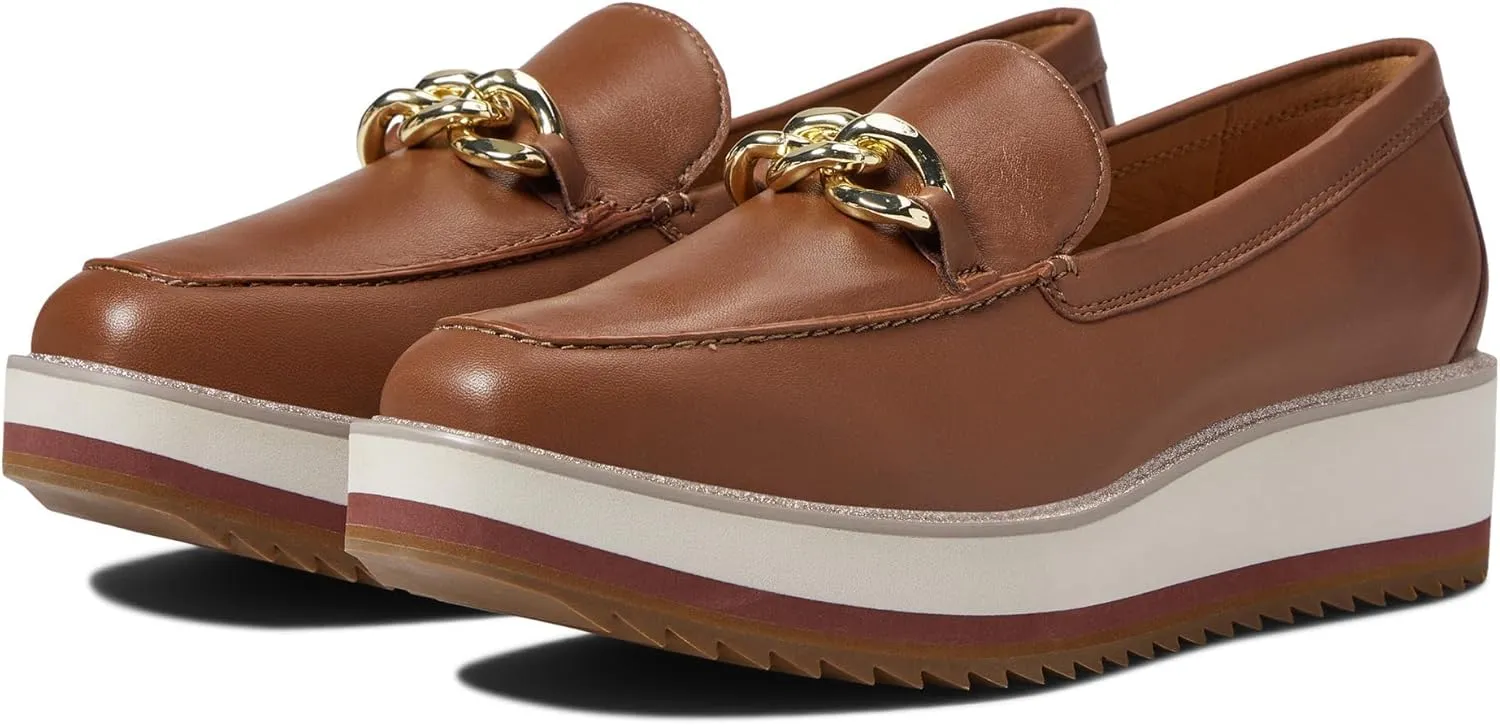 Johnston & Murphy Gracelyn Chain Loafer for Women ?C 1.75?? Platform Loafers, Womens Business Shoes