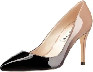 JOY IN LOVE Women's Pumps Shoes 3.5" High Heels Pointy Toe Stiletto Pumps