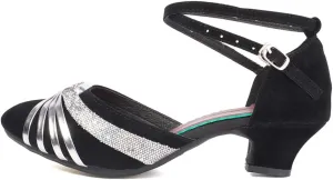 JUODVMP Women's Standard Latin Dance Shoes Professional Ballroom Performance Character Wedding Shoes for Women,DYBJ