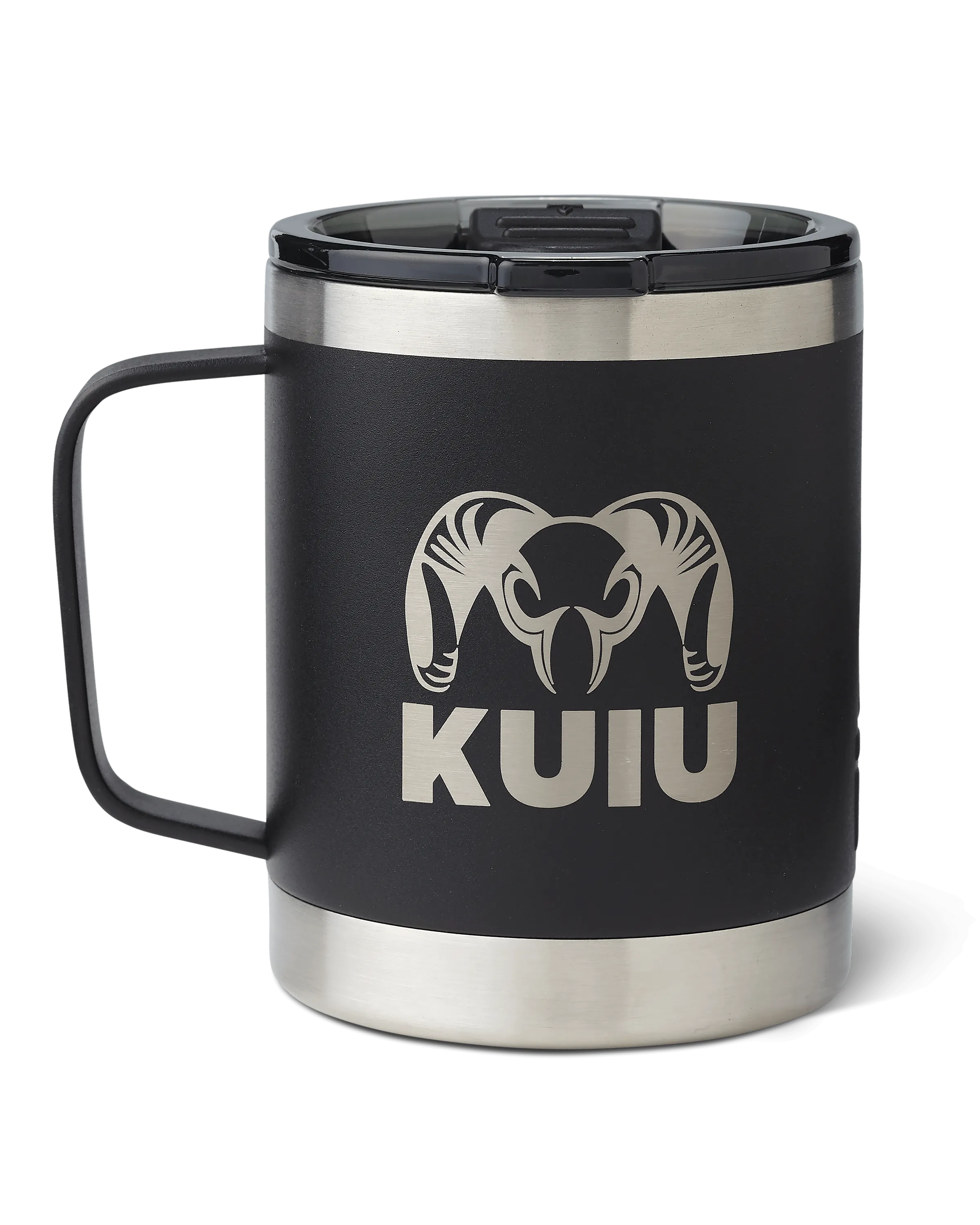 KUIU Insulated 10 oz Camp Mug with Handle - Matte Black Finish