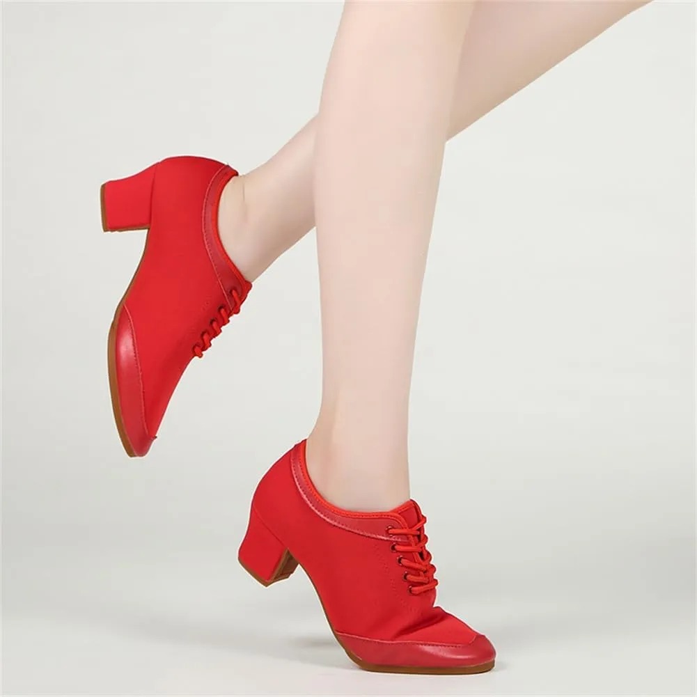 Ladies Ballroom Dance Shoes, Latin Salsa Tango Dancing Shoes for Female Breathable Performance Shoes