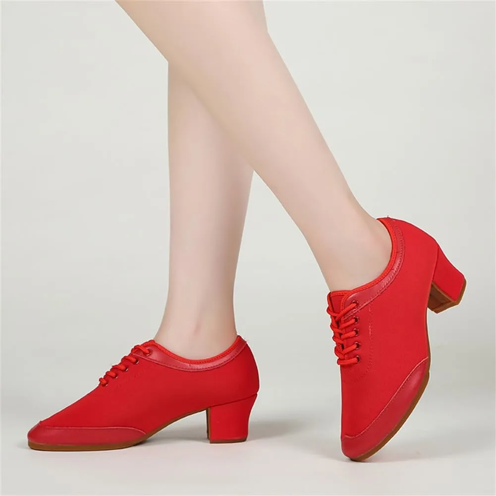 Ladies Ballroom Dance Shoes, Latin Salsa Tango Dancing Shoes for Female Breathable Performance Shoes