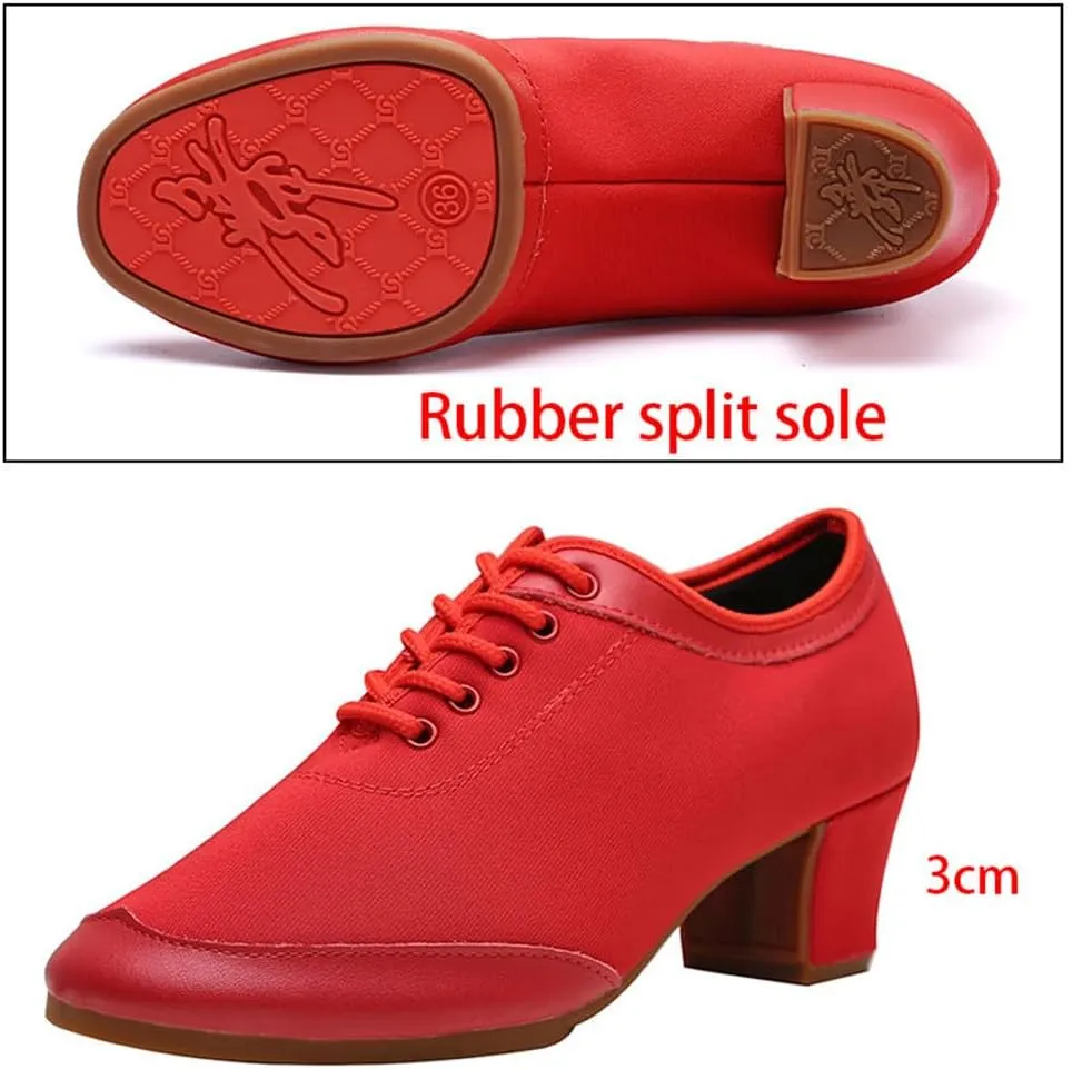 Ladies Ballroom Dance Shoes, Latin Salsa Tango Dancing Shoes for Female Breathable Performance Shoes