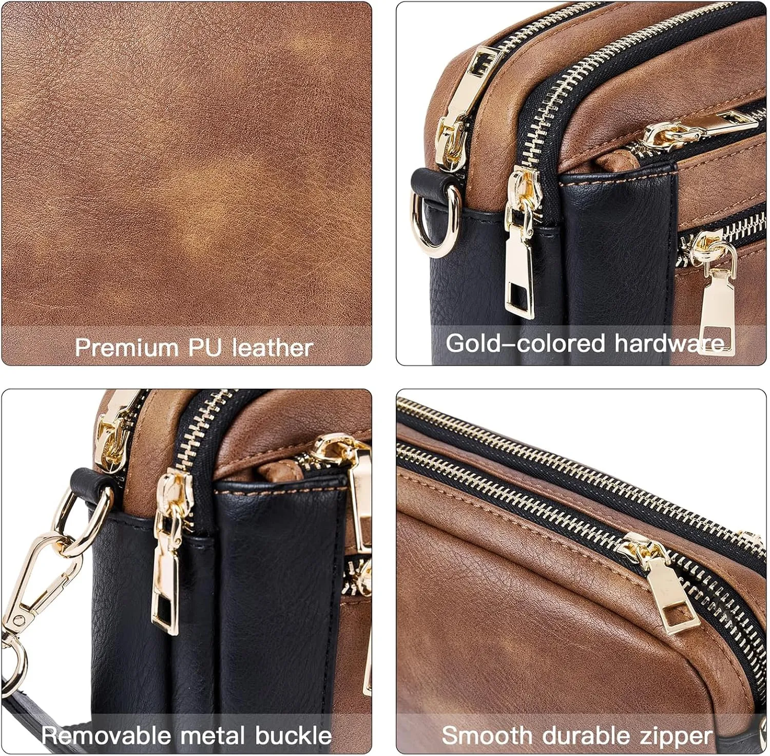 Langrents Crossbody Bag, Cross Body Bag for Woman, Langrents Purses, Lang Rents Multi Pocket Shoulder Bag