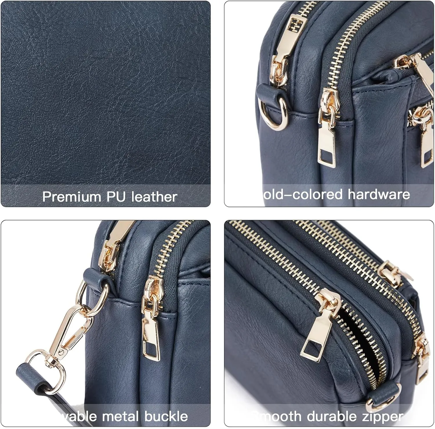 Langrents Crossbody Bag, Cross Body Bag for Woman, Langrents Purses, Lang Rents Multi Pocket Shoulder Bag