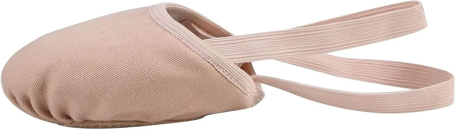 Linodes Canvas Pirouette Half Sole Jazz Ballet Dance Shoe Turning Shoes for Women and Girls
