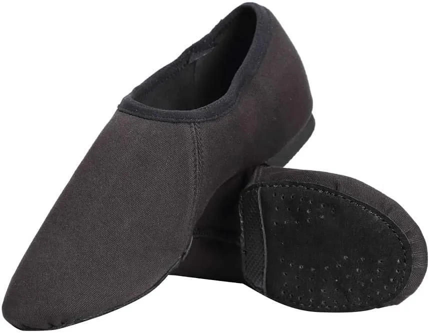 Linodes Stretch Canvas Upper Jazz Shoe Slip-on Dance Shoes for Girls and Boys (Toddler/Little Kid/Big Kid)