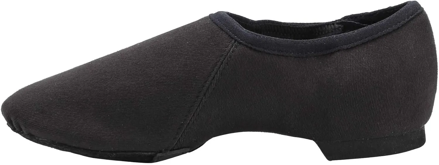 Linodes Stretch Canvas Upper Jazz Shoe Slip-on Dance Shoes for Girls and Boys (Toddler/Little Kid/Big Kid)