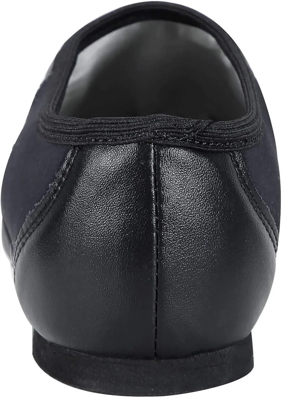 Linodes Unisex PU Leather Upper Slip-on Jazz Shoe with Circle Elastic for Women and Men's Dance Shoes