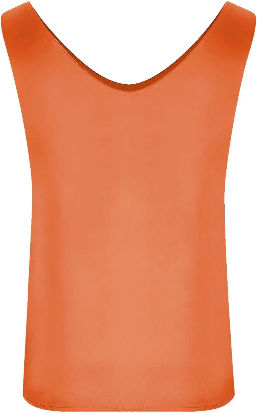 Lmdudan Silk Satin Tank Tops for Women V Neck Casual Cami Sleeveless Camisole Blouses Summer Solid Color Basic Tank Shirt