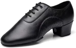 Men's Ballroom Dance Shoes, Breathable Performance Dancing Shoes Lace-Up Modern Salsa Practice Teaching Shoes for Men