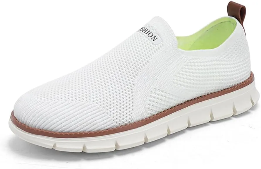 Men's Non Slip Running Shoes Slip On Casual Walking Shoes Fashion Mesh Sneakers Workout Sports Shoes